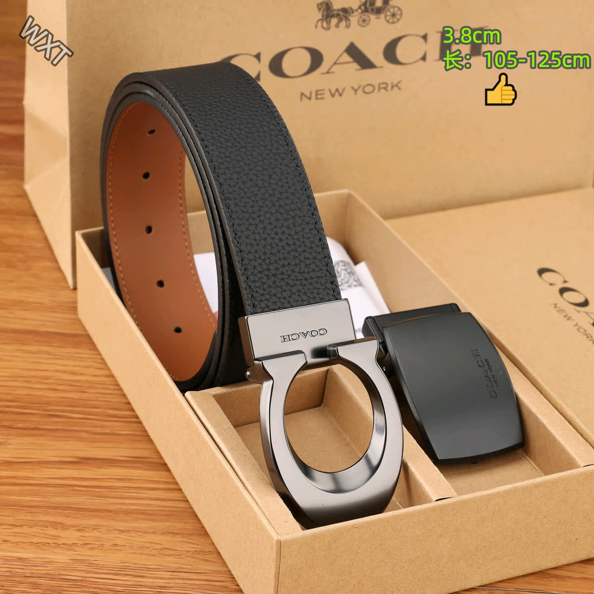 Coach 3.8cm Width Belts # 306538