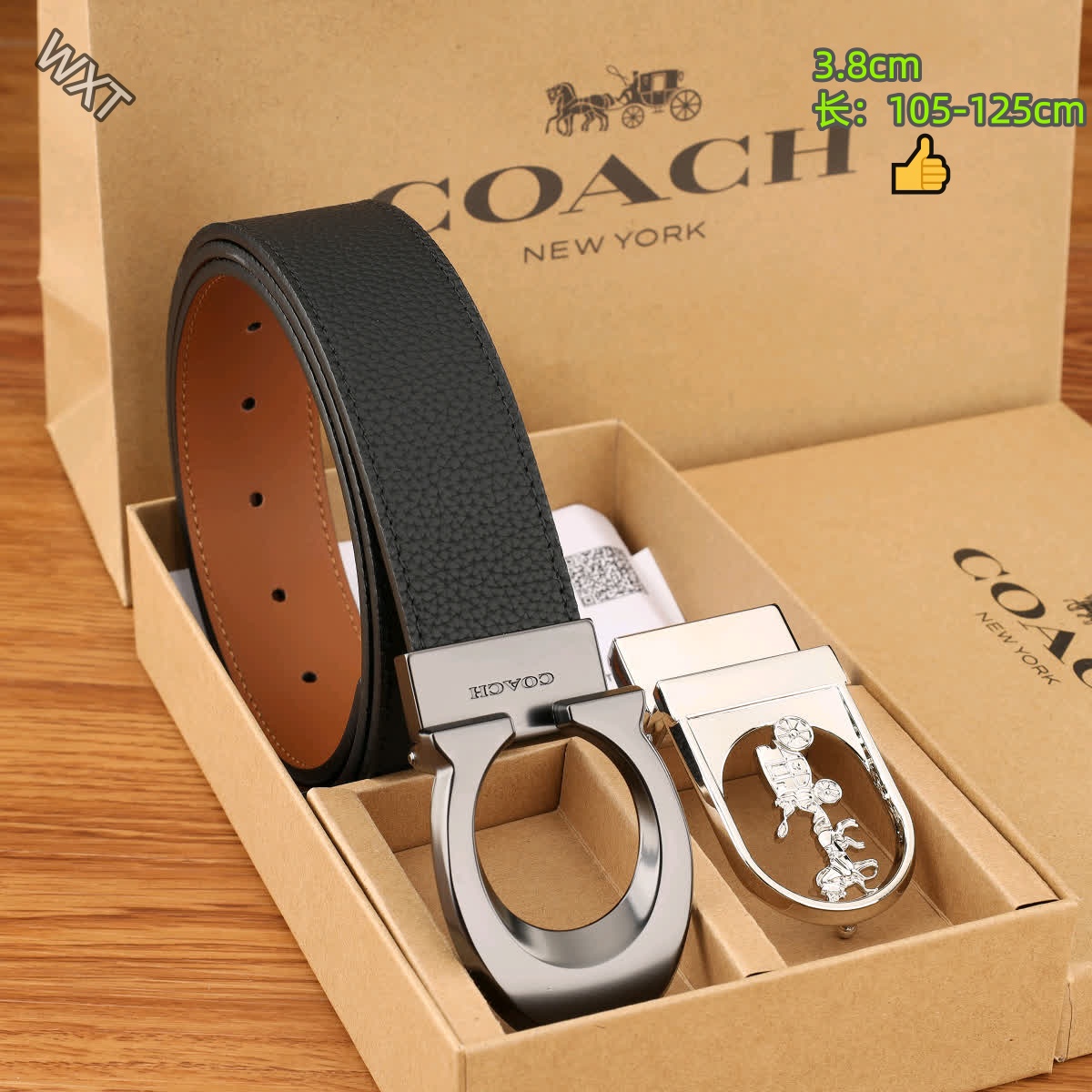 Coach 3.8cm Width Belts # 306543
