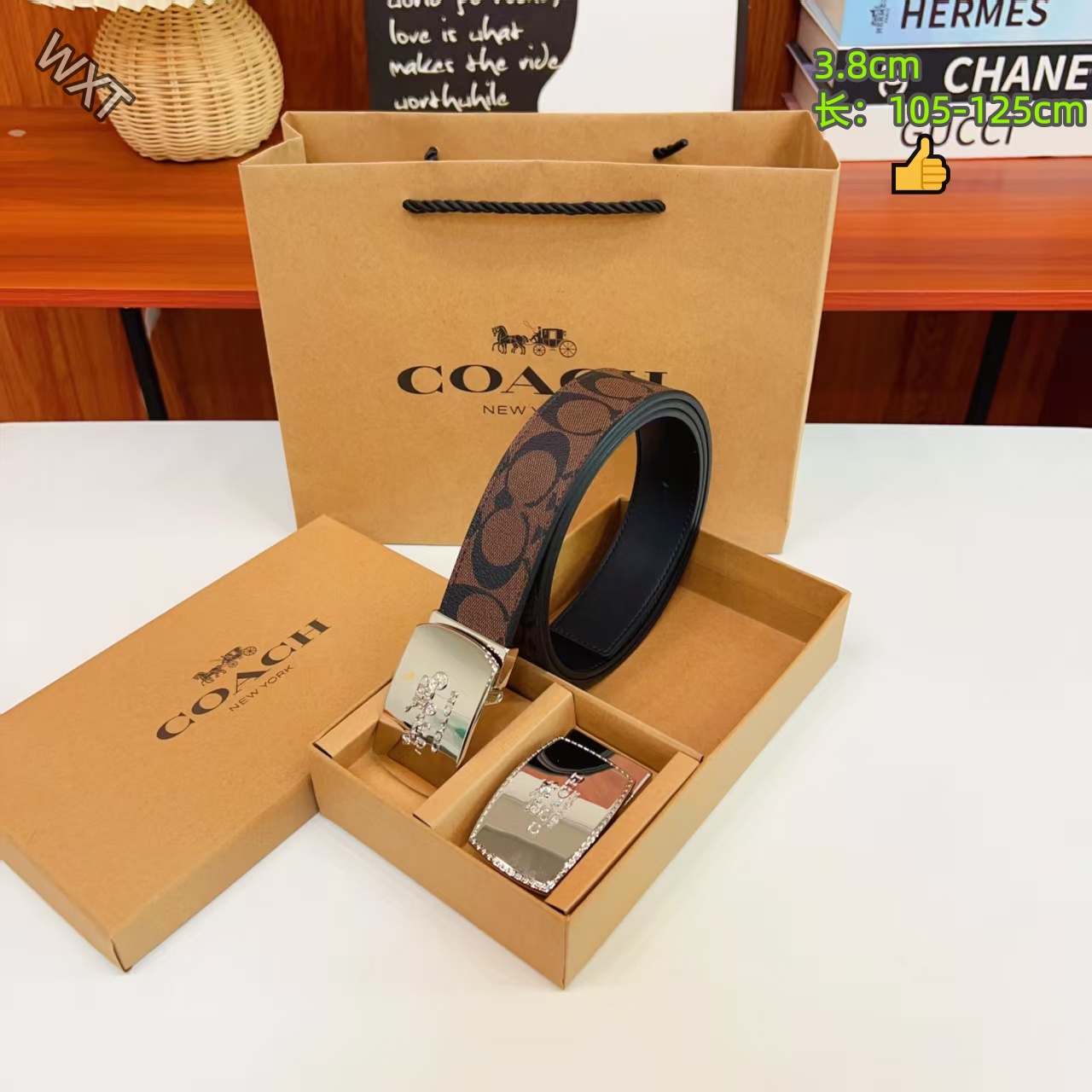Coach 3.8cm Width Belts # 306557