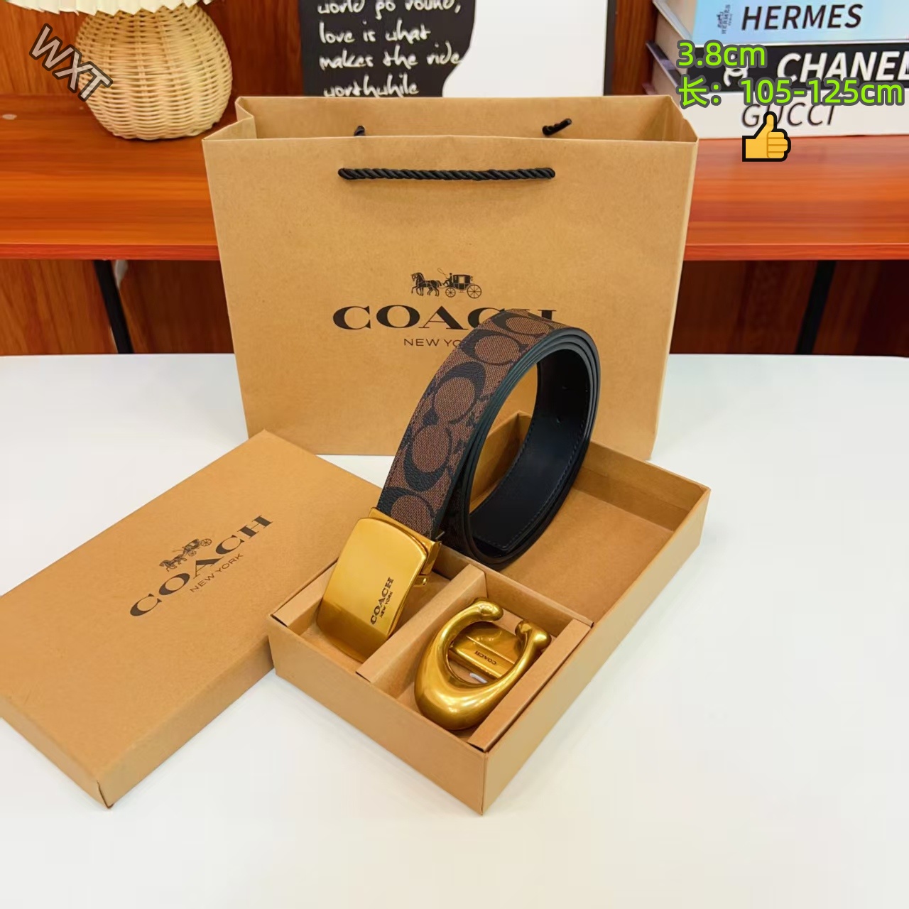 Coach 3.8cm Width Belts # 306566