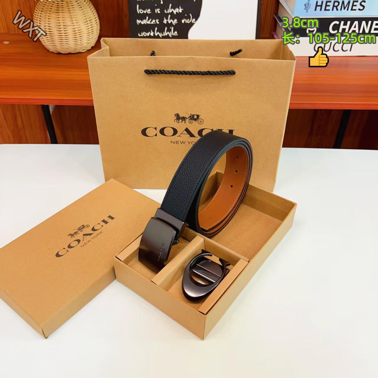Coach 3.8cm Width Belts # 306569