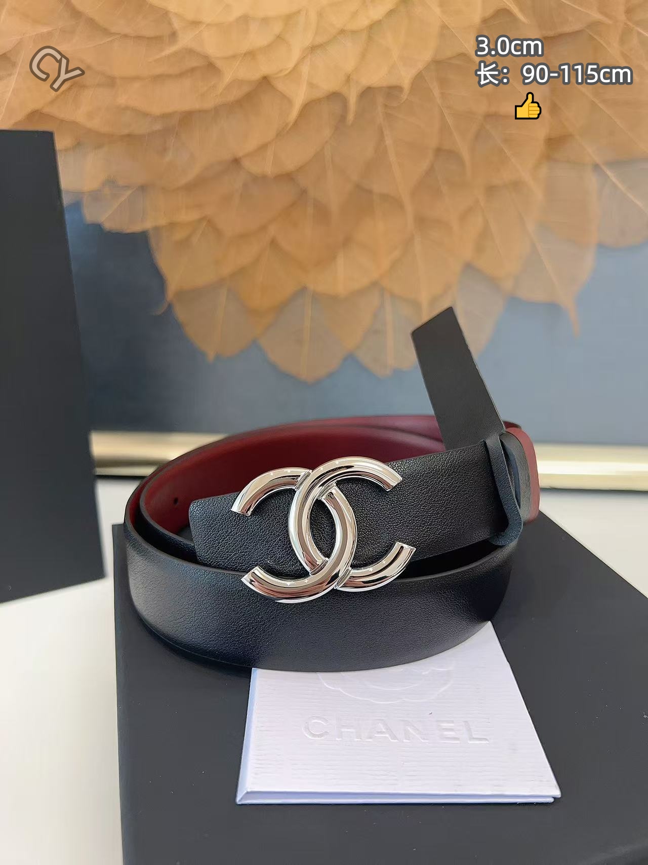 Chanel 3.0cm Width Automatic Buckle Belts # 306578
