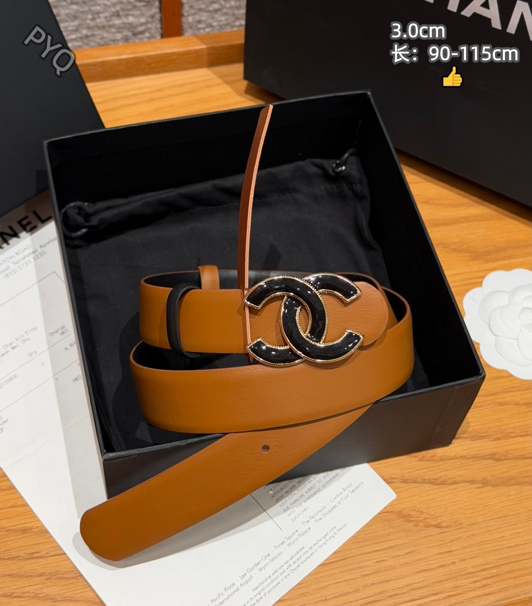 Chanel 3.0cm Width Automatic Buckle Belts # 306603
