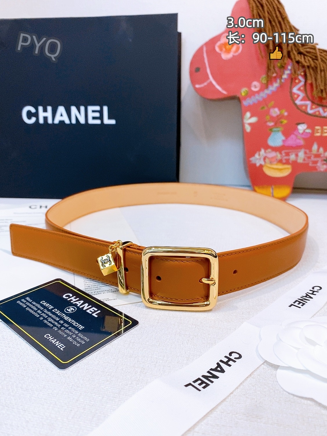 Chanel 3.0cm Width Automatic Buckle Belts # 306632