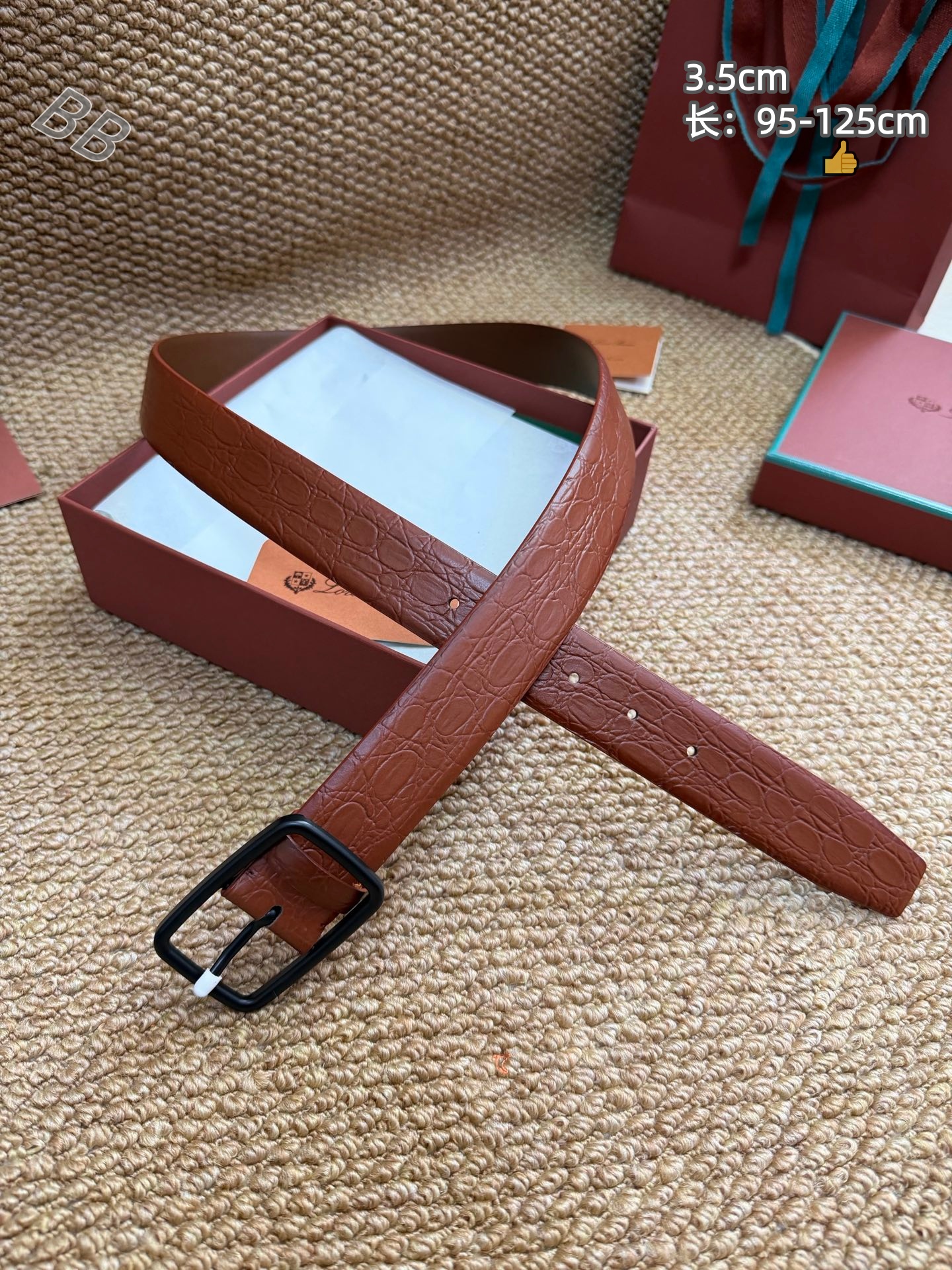 Loro Piano 3.5cm Width Belts # 306648