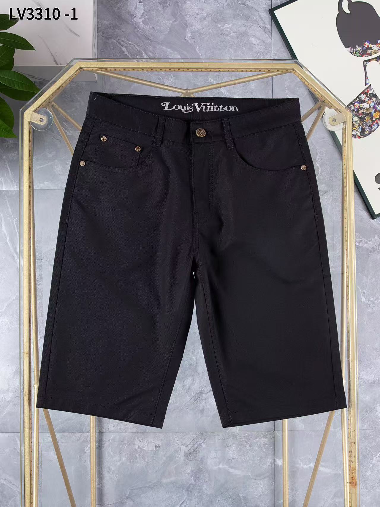 Louis Vuitton Denim Shorts For Men # 306684
