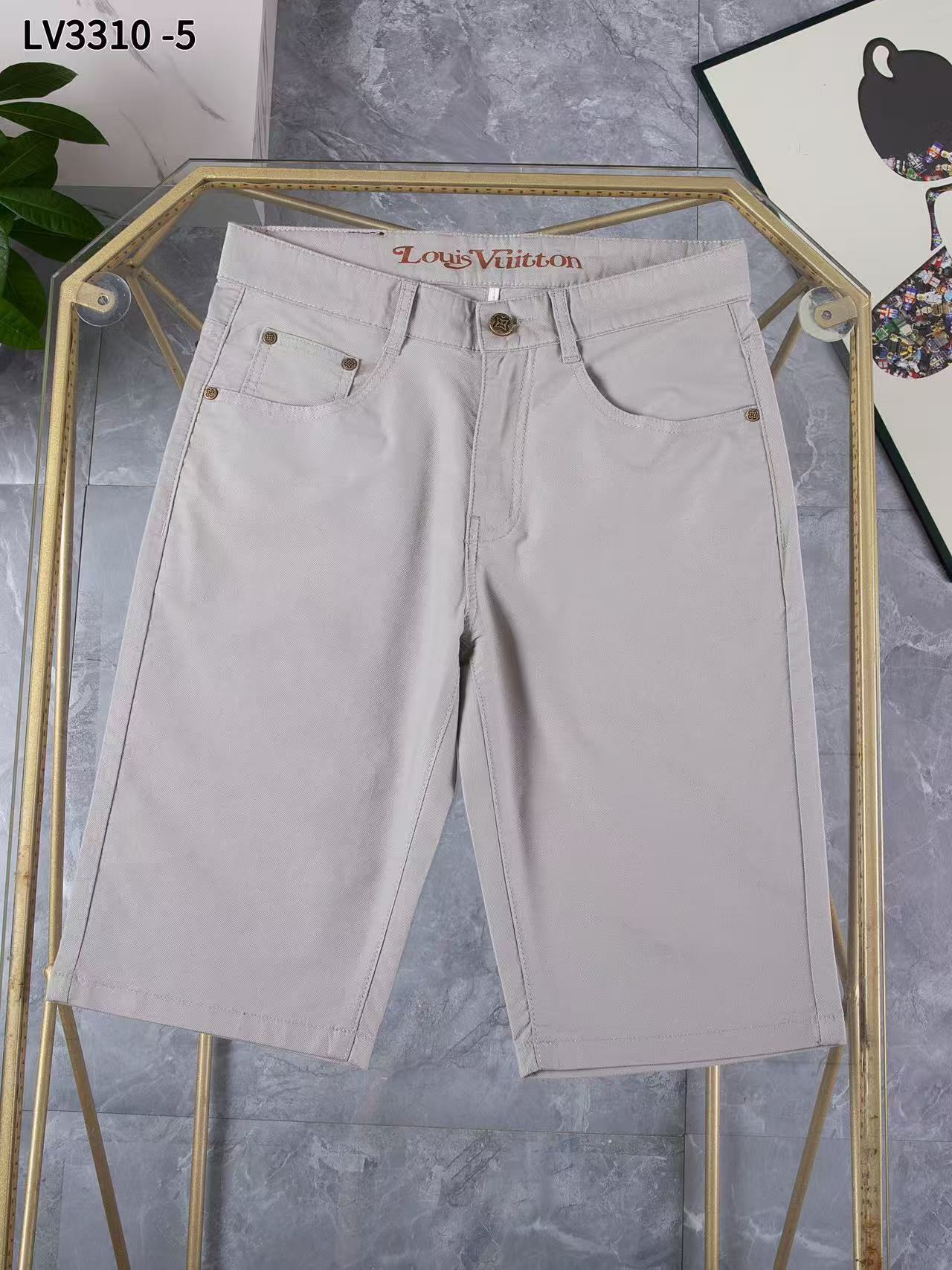 Louis Vuitton Denim Shorts For Men # 306685
