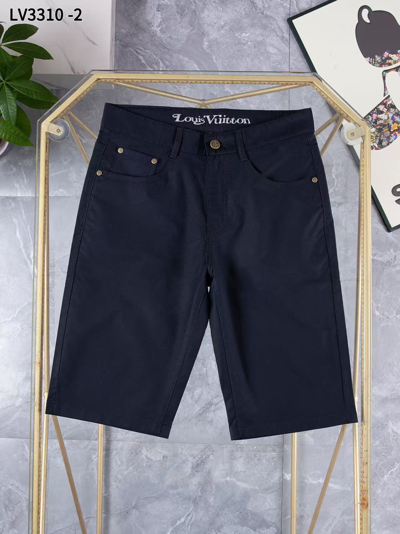 Louis Vuitton Denim Shorts For Men # 306686