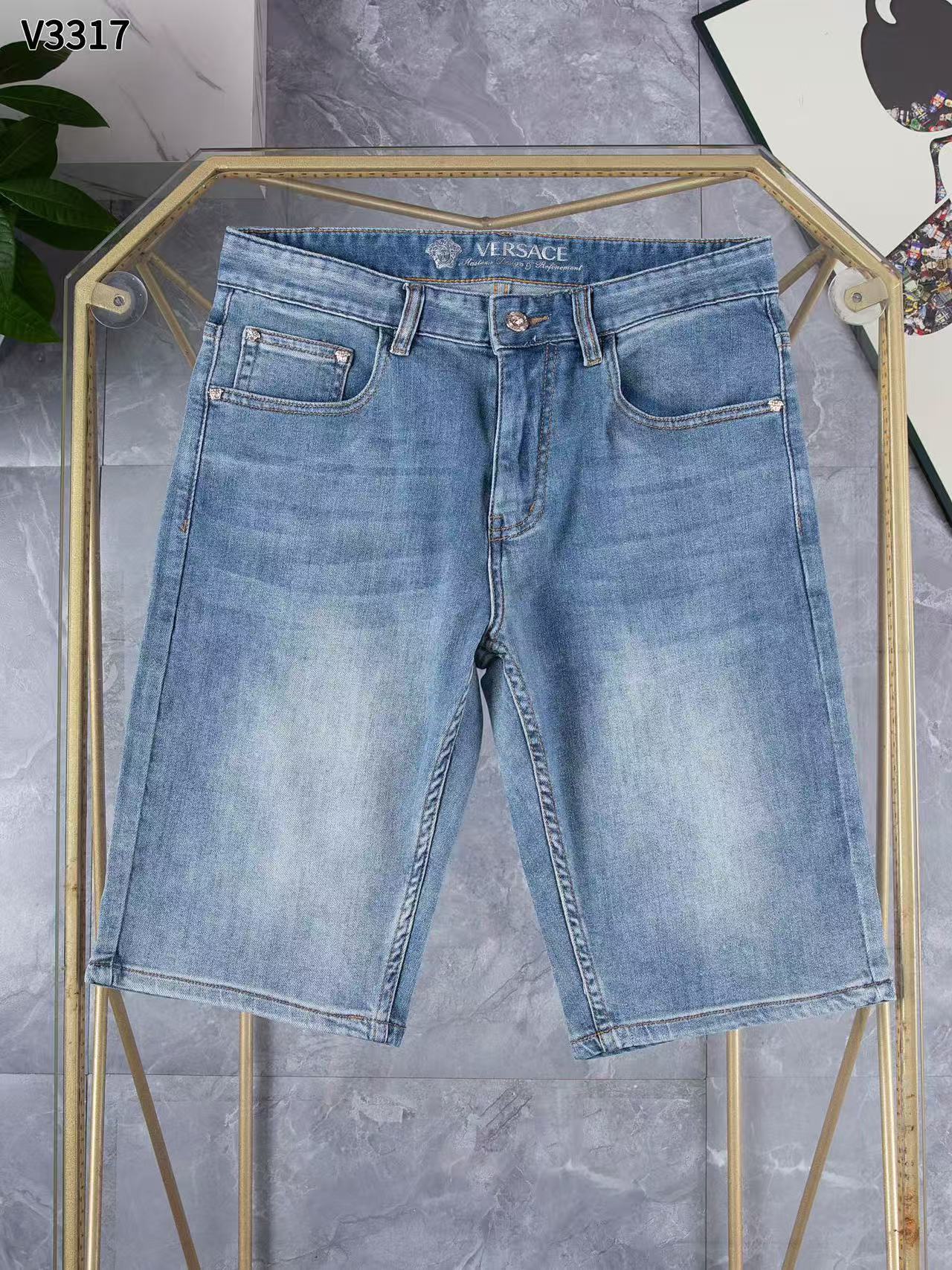 Versace Denim Shorts For Men # 306689