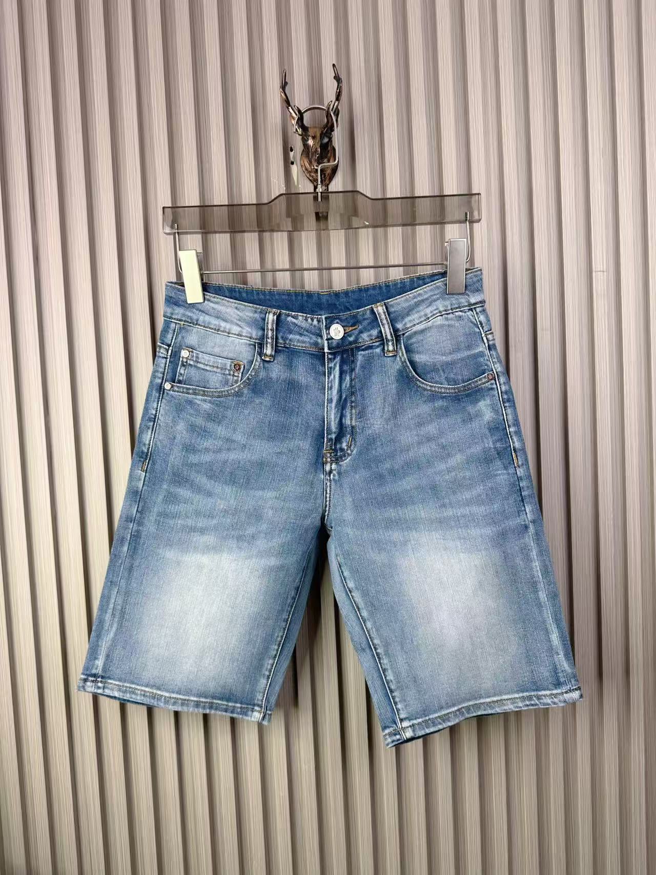 Moncler Denim Shorts For Men # 306714