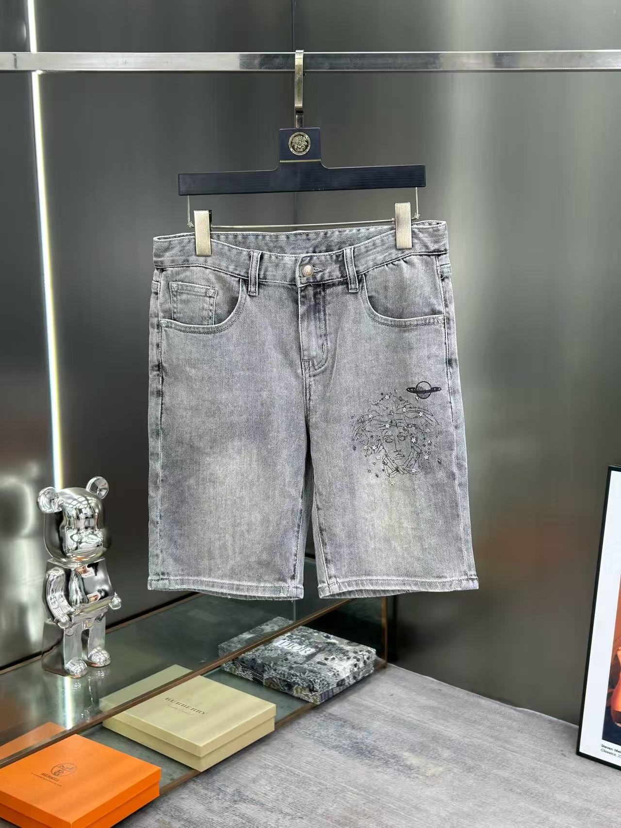 Versace Denim Shorts For Men # 306746