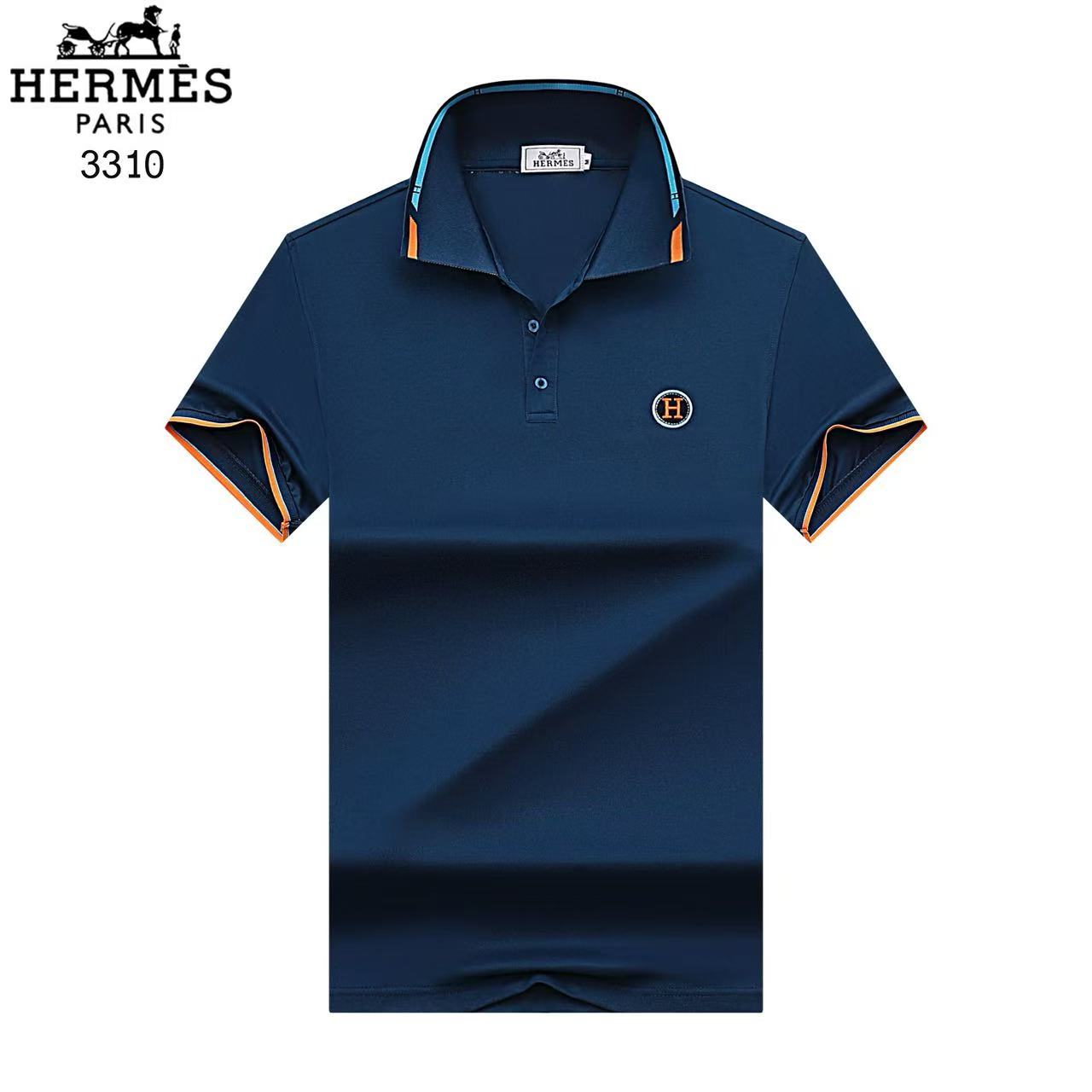 Hermes Short Sleeve Polo Shirts For Men # 306839