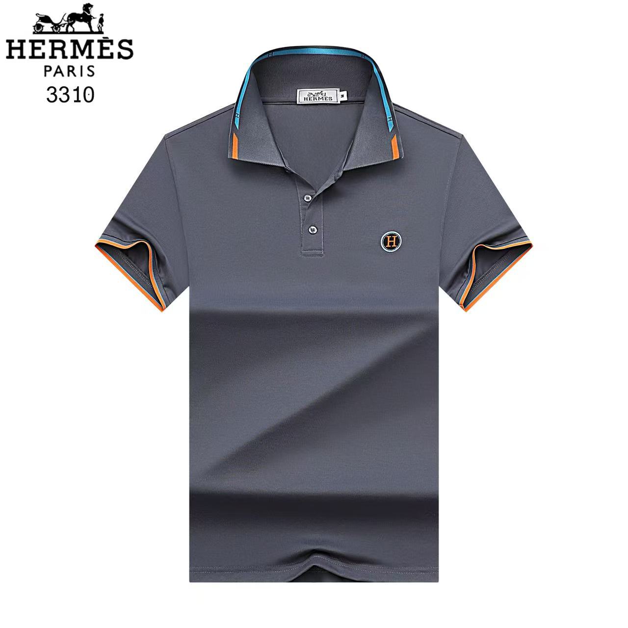 Hermes Short Sleeve Polo Shirts For Men # 306840
