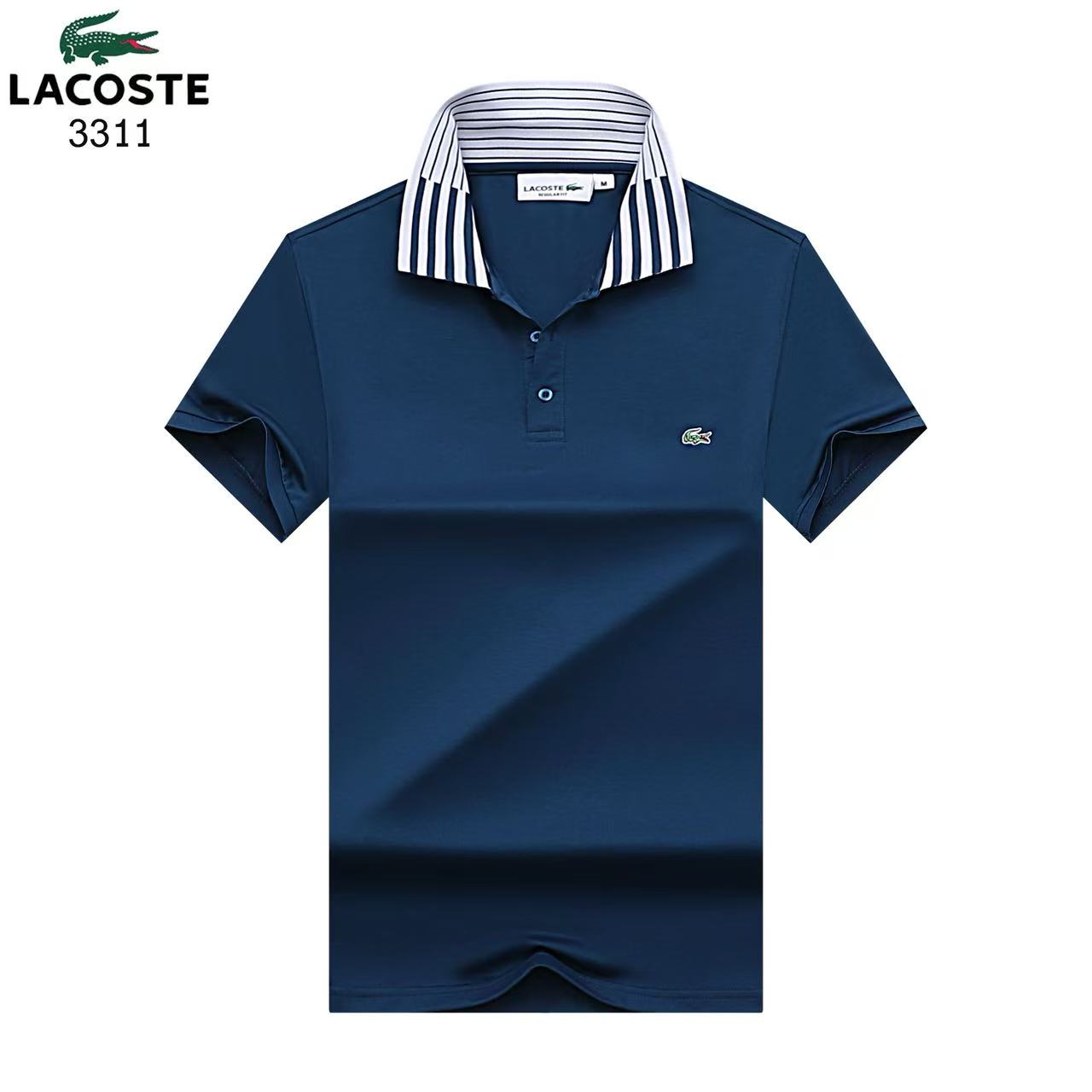 Lacoste Short Sleeve Polo Shirts For Men # 306841