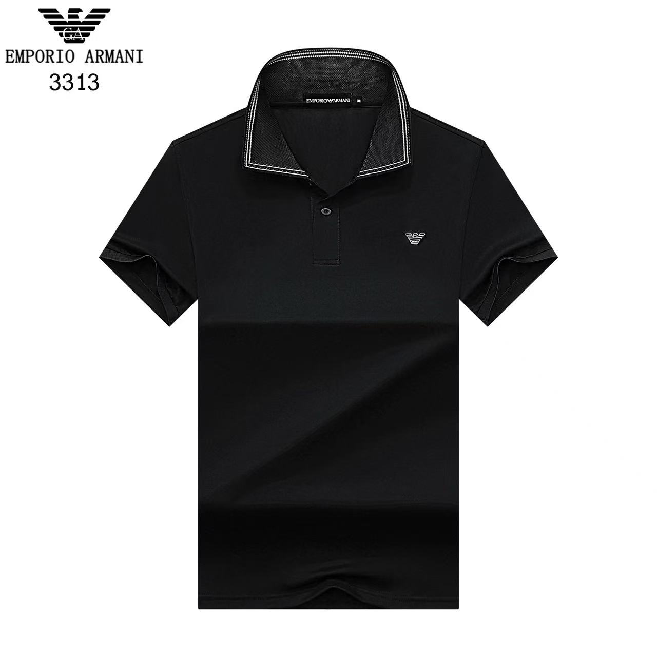 Armani Short Sleeve Polo Shirts For Men # 306845