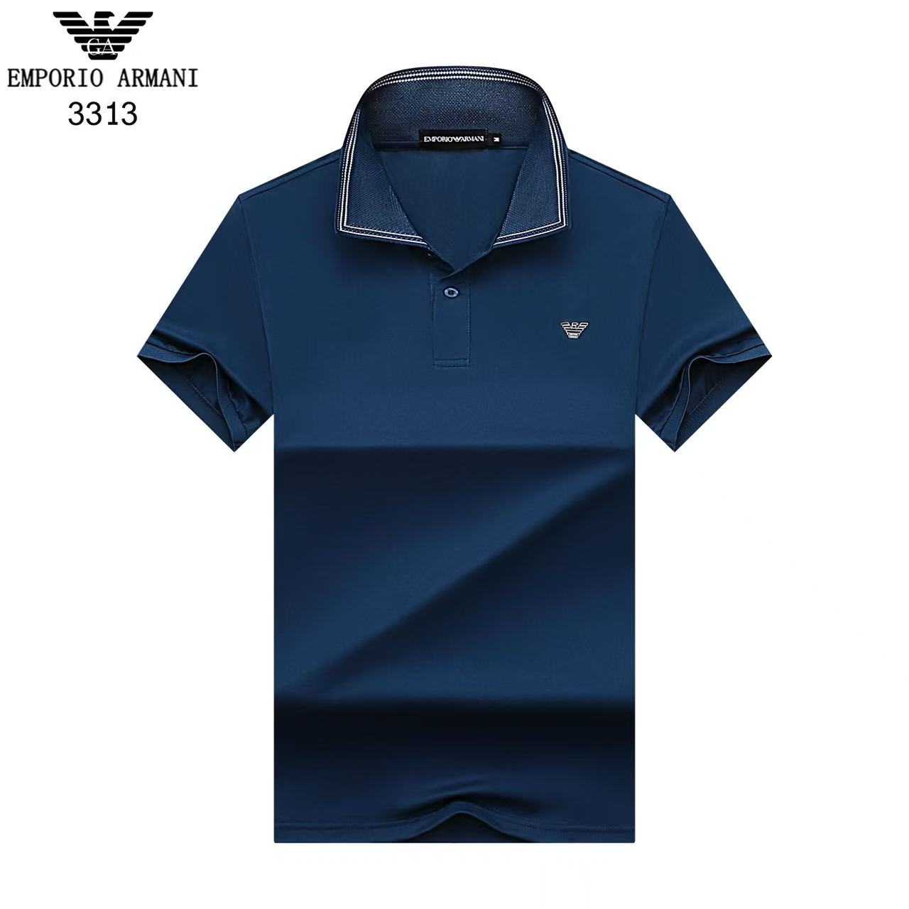 Armani Short Sleeve Polo Shirts For Men # 306846