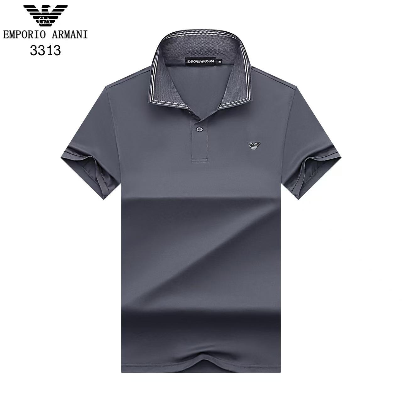 Armani Short Sleeve Polo Shirts For Men # 306848