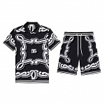 D&G Short Sleeve  Shirt and Shorts Set For Men # 305800, cheap D&G Tracksuits