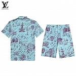 Louis Vuitton Short Sleeve Polo Shirt and Shorts Set For Men For Men # 305802, cheap LV Shirt Short Set