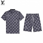 Louis Vuitton Short Sleeve Polo Shirt and Shorts Set For Men For Men # 305805, cheap LV Shirt Short Set