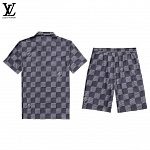Louis Vuitton Short Sleeve Polo Shirt and Shorts Set For Men For Men # 305805, cheap LV Shirt Short Set