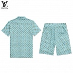 Louis Vuitton Short Sleeve Polo Shirt and Shorts Set For Men For Men # 305808, cheap LV Shirt Short Set