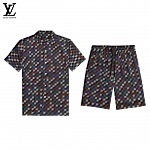 Louis Vuitton Short Sleeve Polo Shirt and Shorts Set For Men For Men # 305811