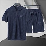 Louis Vuitton Short Sleeve Shirt and Shorts Set For Men For Men # 305813