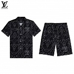 Louis Vuitton Short Sleeve Shirt and Shorts Set For Men For Men # 305814, cheap LV Shirt Short Set