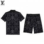 Louis Vuitton Short Sleeve Shirt and Shorts Set For Men For Men # 305814, cheap LV Shirt Short Set
