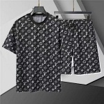 Louis Vuitton Short Sleeve Shirt and Shorts Set For Men For Men # 305816