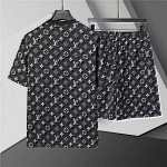 Louis Vuitton Short Sleeve Shirt and Shorts Set For Men For Men # 305816, cheap LV Shirt Short Set