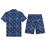 Louis Vuitton Short Sleeve Polo Shirt and Shorts Set For Men For Men # 305823, cheap LV Shirt Short Set