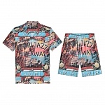 Amiri Short Sleeve Shirt and Shorts Set For Men For Men # 305841, cheap Amiri Shirt Short