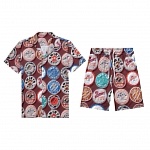 Amiri Short Sleeve Polo Shirt and Shorts Set For Men For Men # 305843