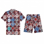 Amiri Short Sleeve Polo Shirt and Shorts Set For Men For Men # 305843, cheap Amiri Shirt Short