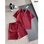 Lacoste Short Sleeve Polo Shirt and Shorts Set For Men For Men # 305881, cheap Lacoste