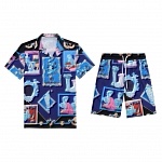 Versace Short Sleeve Polo Shirt and Shorts Set For Men For Men # 305902, cheap Versace Shirt Short