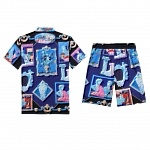 Versace Short Sleeve Polo Shirt and Shorts Set For Men For Men # 305902, cheap Versace Shirt Short