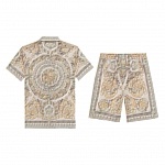 Versace Short Sleeve Polo Shirt and Shorts Set For Men For Men # 305908, cheap Versace Shirt Short