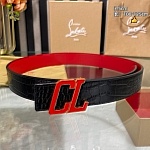 Christian Louboutin 3.5 cm Width Belt For Men # 306025, cheap Christian Louboutin