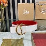 Christian Louboutin 3.5 cm Width Belt For Men # 306037