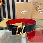 Christian Louboutin 3.5 cm Width Belt For Men # 306039, cheap Christian Louboutin