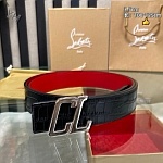 Christian Louboutin 3.5 cm Width Belt For Men # 306042