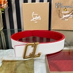 Christian Louboutin 3.5 cm Width Belt For Men # 306050