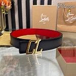 Christian Louboutin 3.8cm Width Belt For Men # 306060, cheap Christian Louboutin
