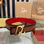 Christian Louboutin 3.8cm Width Belt For Men # 306061, cheap Christian Louboutin