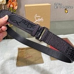 Christian Louboutin 3.8cm Width Belt For Men # 306062, cheap Christian Louboutin