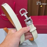 Ferragamo 2.5cm Width Belts # 306443, cheap Ferragamo Belts
