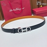 Ferragamo 2.5cm Width Belts # 306450, cheap Ferragamo Belts